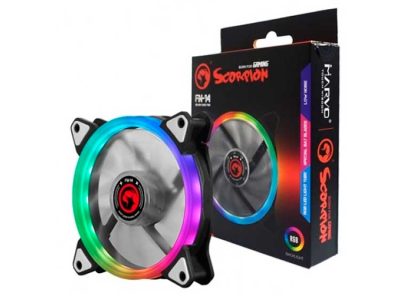 MARVO SCORPION FN-14 RGB 120MM 1100RPM RGB LED FAN